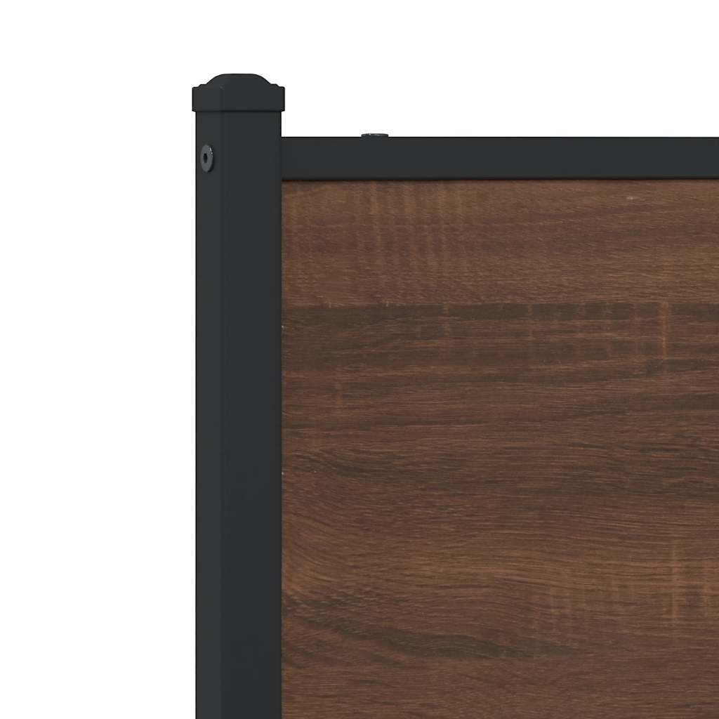 vidaXL Replace Headboard Brown Oak 190 cm Engineered Wood and Steel 6