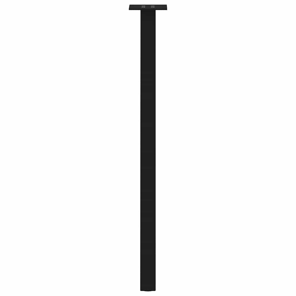 vidaXL Console Table Legs 4 pcs Black 72 cm Steel 6
