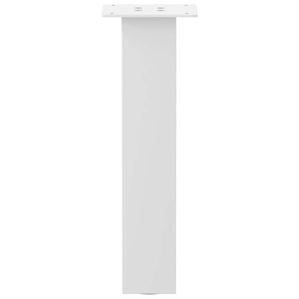 vidaXL Coffee Table Legs 4 pcs White 42 cm Steel 6