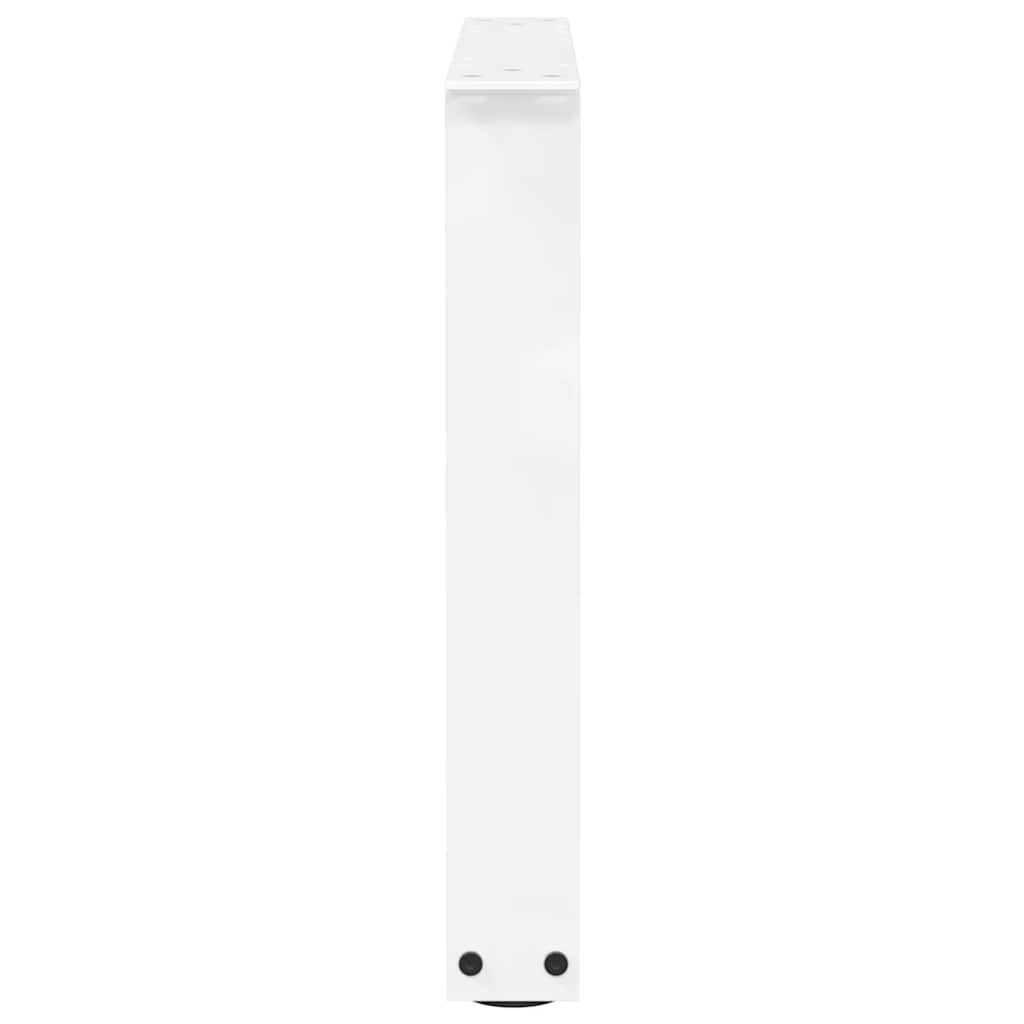 vidaXL Coffee Table Legs V-Shape 2 pcs White 50x(42-43.3) cm Steel 6