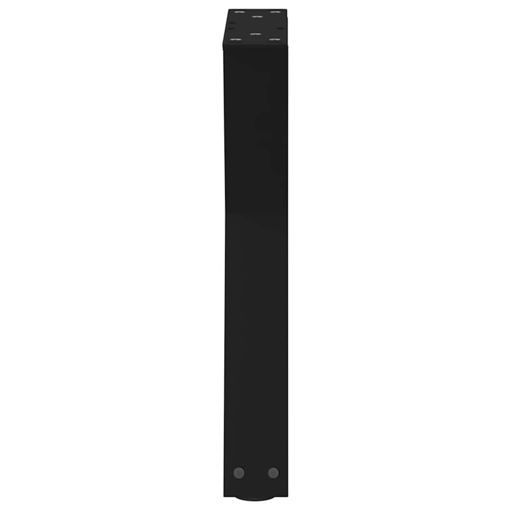 vidaXL Coffee Table Legs 2 pcs Black 38x(42-43.3) cm Steel 6