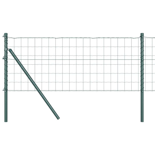 Euro Fence 10 x 1 m PVC-Coated Steel Mesh Ground fix Green Length 10 m Mesh size 75 x 100 mm mesh 0.8 m