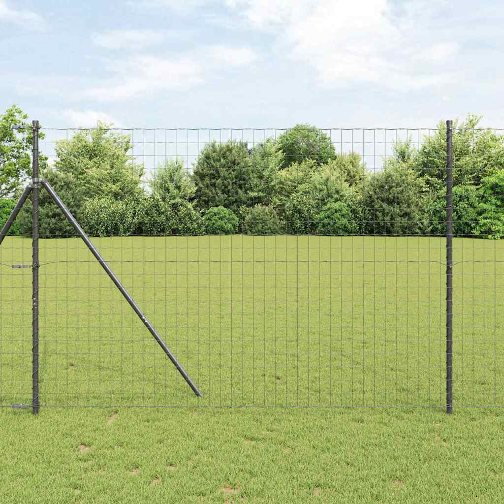 Euro Fence 10 x 1 m PVC-Coated Steel Mesh Ground Fix Grey mesh Size 77 x 64 mm mesh 1.5 m