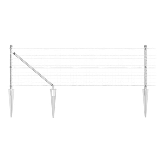 Euro Fence Spikes Silver Mesh Spike anchor fix Galvanised steel Length size