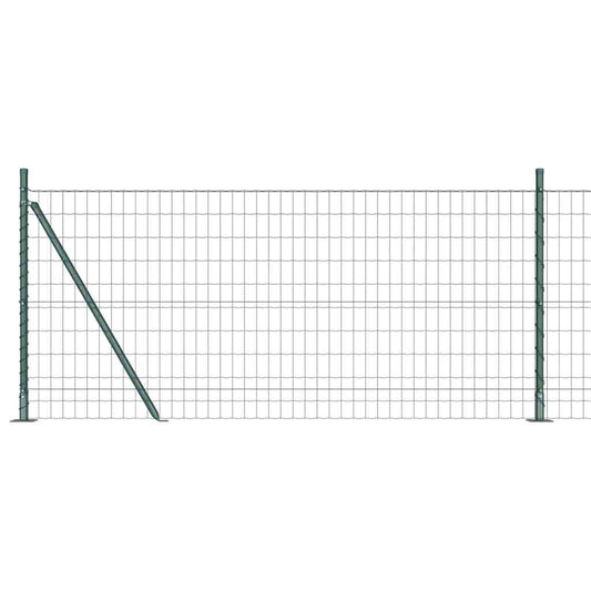 Euro Fence Concrete Base PVC-Coated Steel fix Green Length Mesh size
