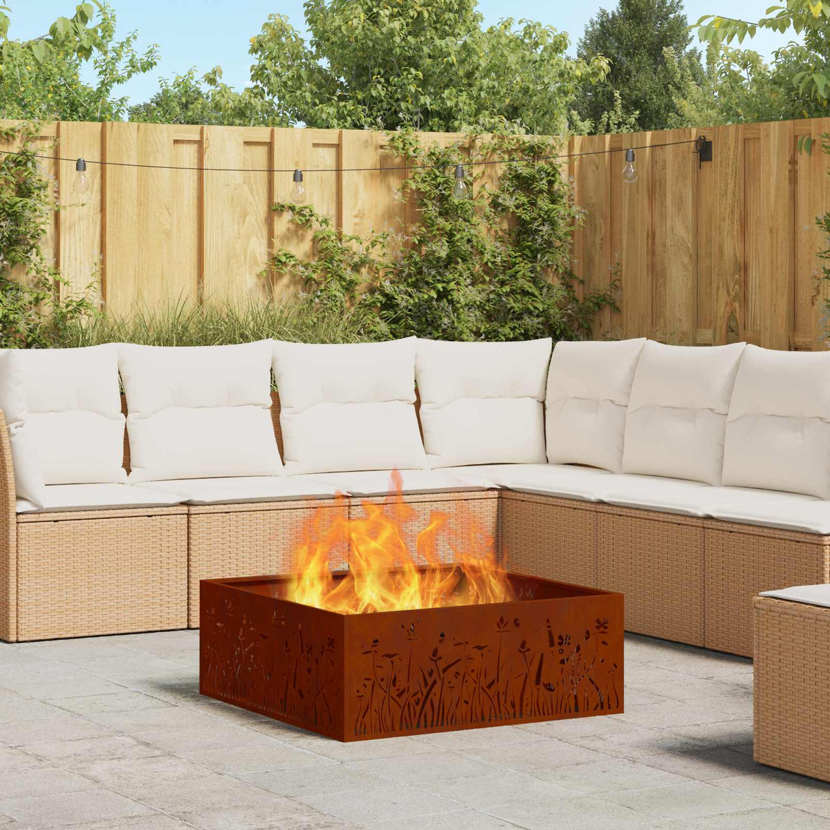 Fire Bowl Black Weathering Steel Weathering steel/brown 80 cm 80 cm