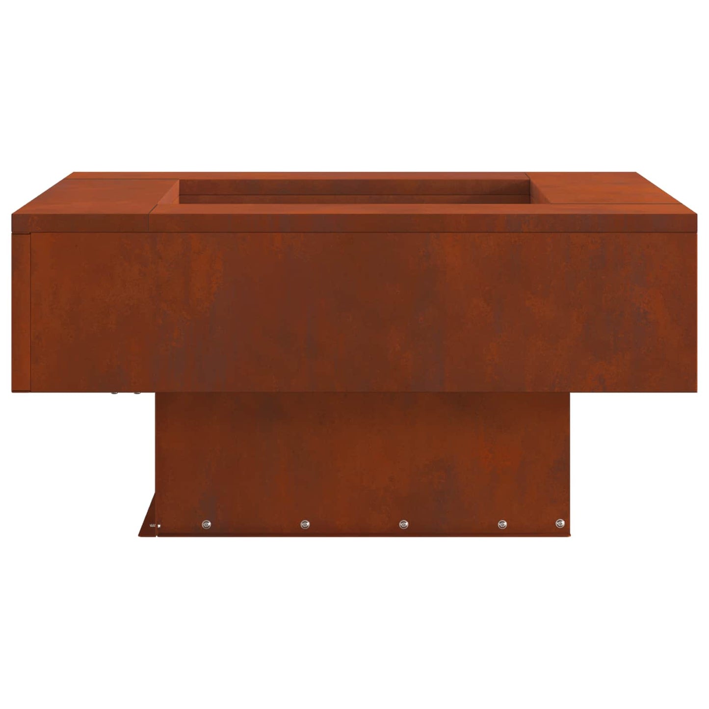 vidaXL Fire Bowl Rusty 60 x 60 x 30 cm Weathering Steel 6