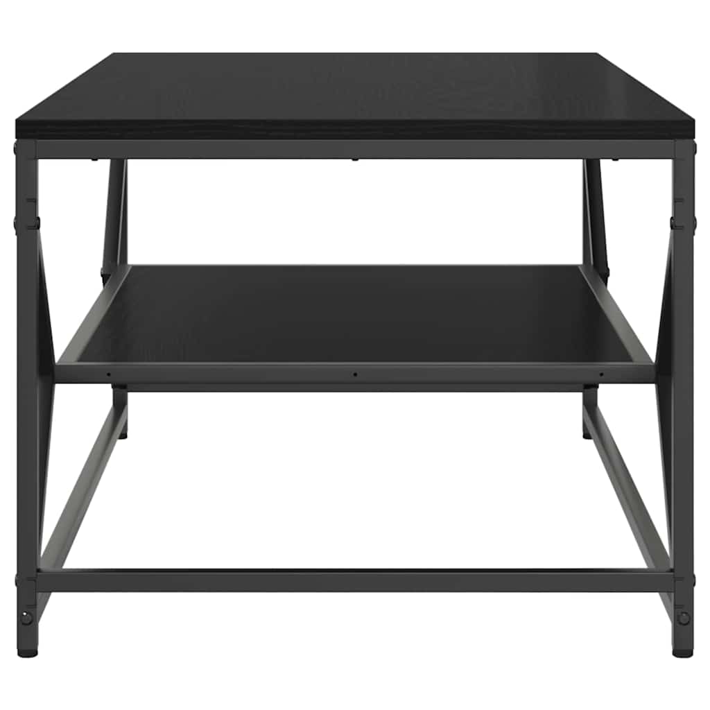 vidaXL Coffee Table Black Oak 90 x 50 x 40 cm 6