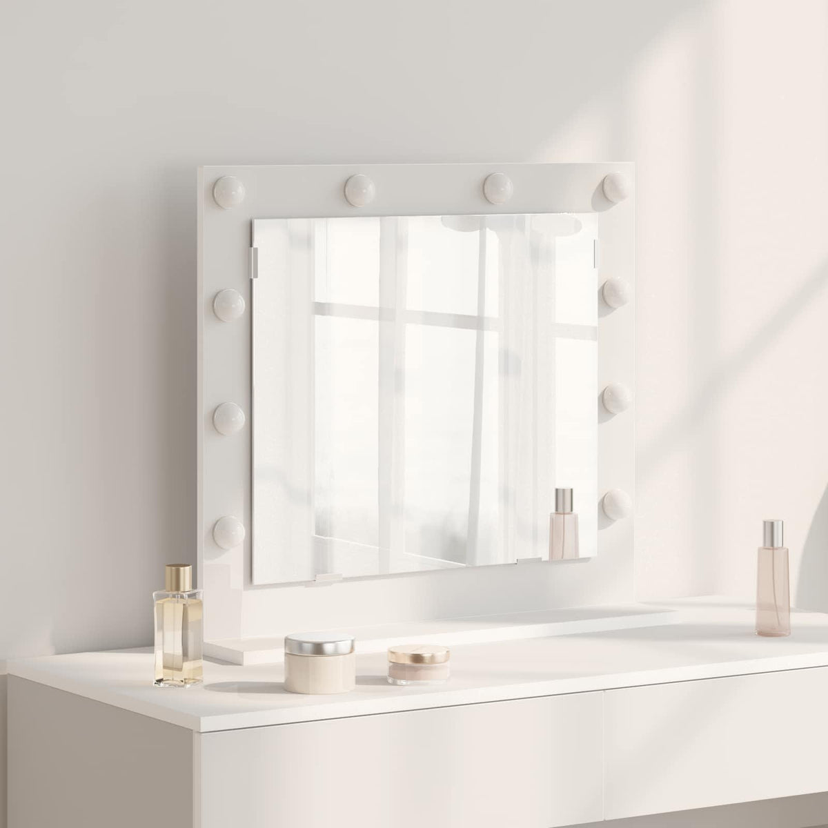vidaXL Vanity Mirror 60 x 55 x 18 cm Rectangular