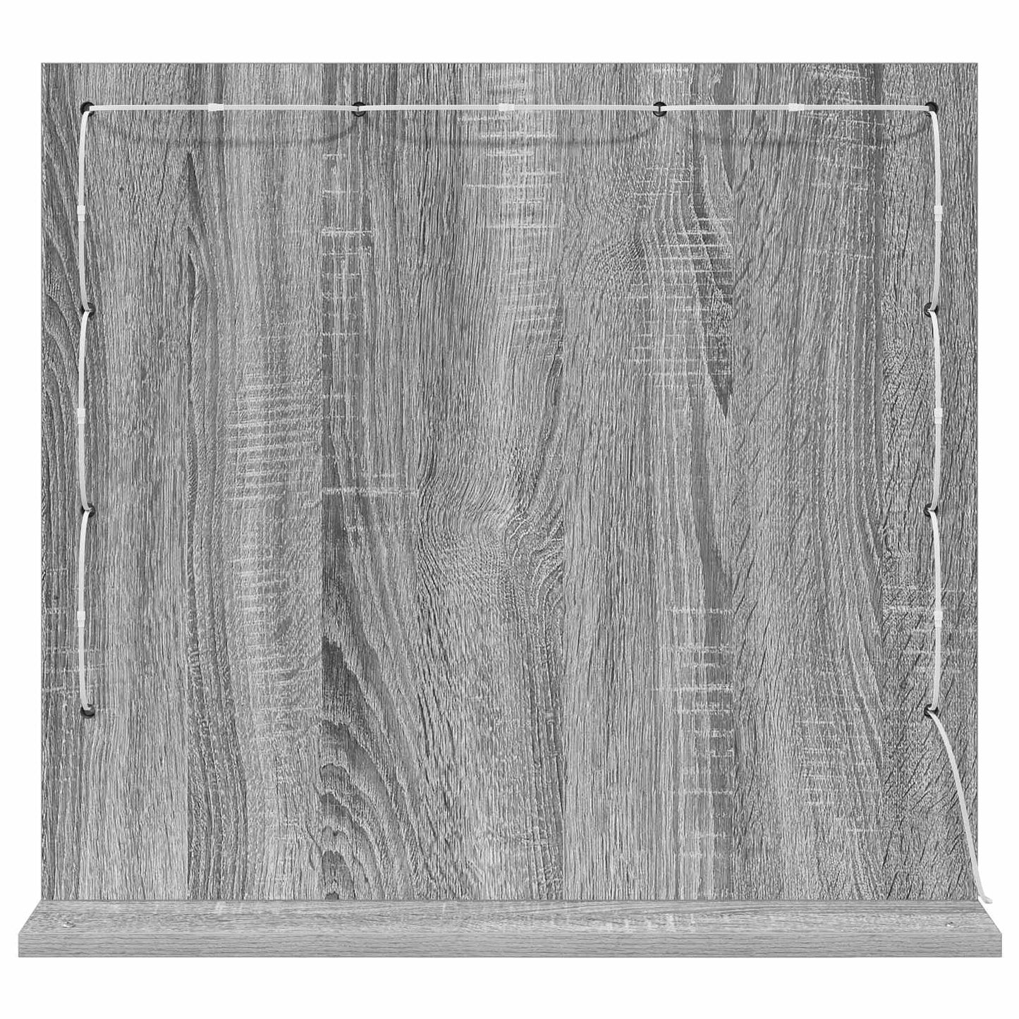 vidaXL Vanity Mirror Grey Sonoma 60 x 55 x 18 cm Rectangular 6