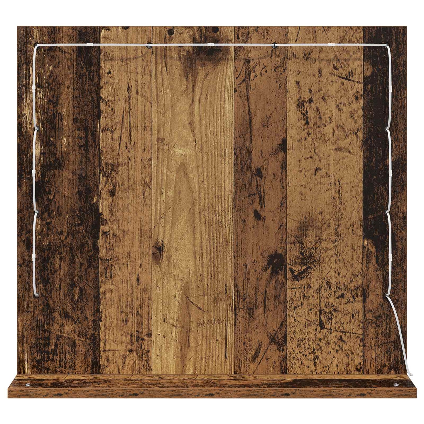 vidaXL Vanity Mirror Old Wood 60 x 55 x 18 cm Rectangular 6