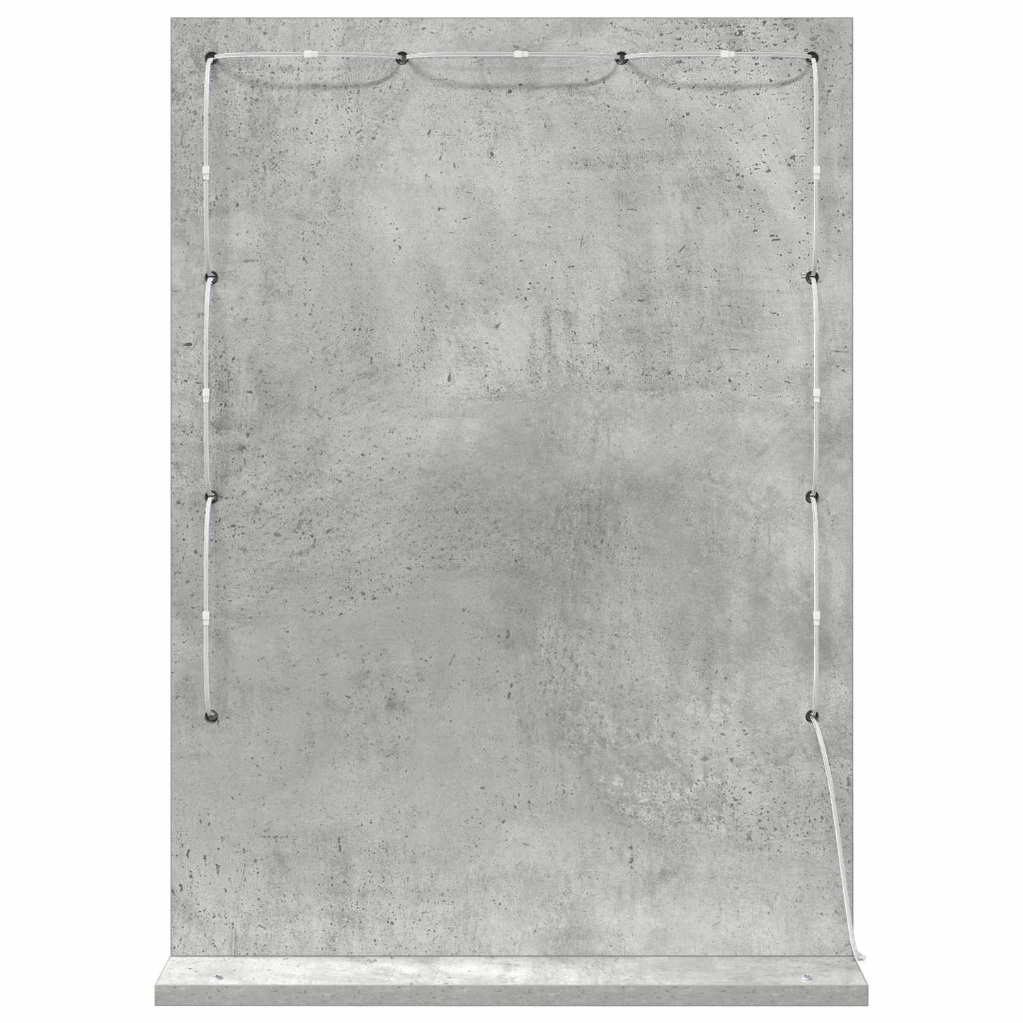vidaXL Vanity Mirror Concrete Grey 70 x 50 x 18 cm Rectangular 6