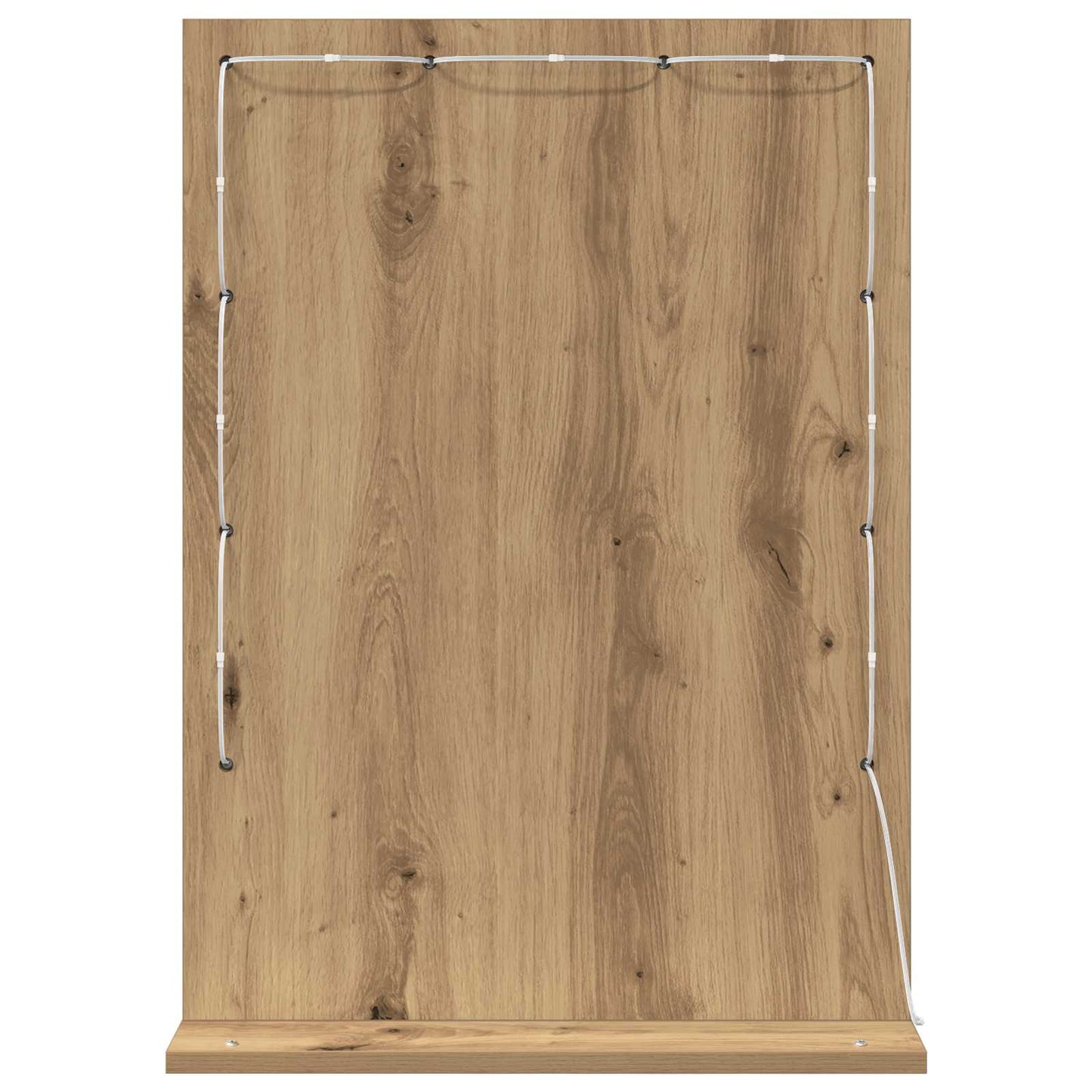 vidaXL Vanity Mirror Artisan Oak 70 x 50 x 18 cm Rectangular 6