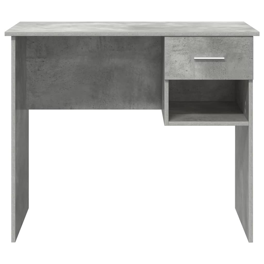 vidaXL Desk Concrete Grey 90 x 49 x 75 cm Engineered Wood 6