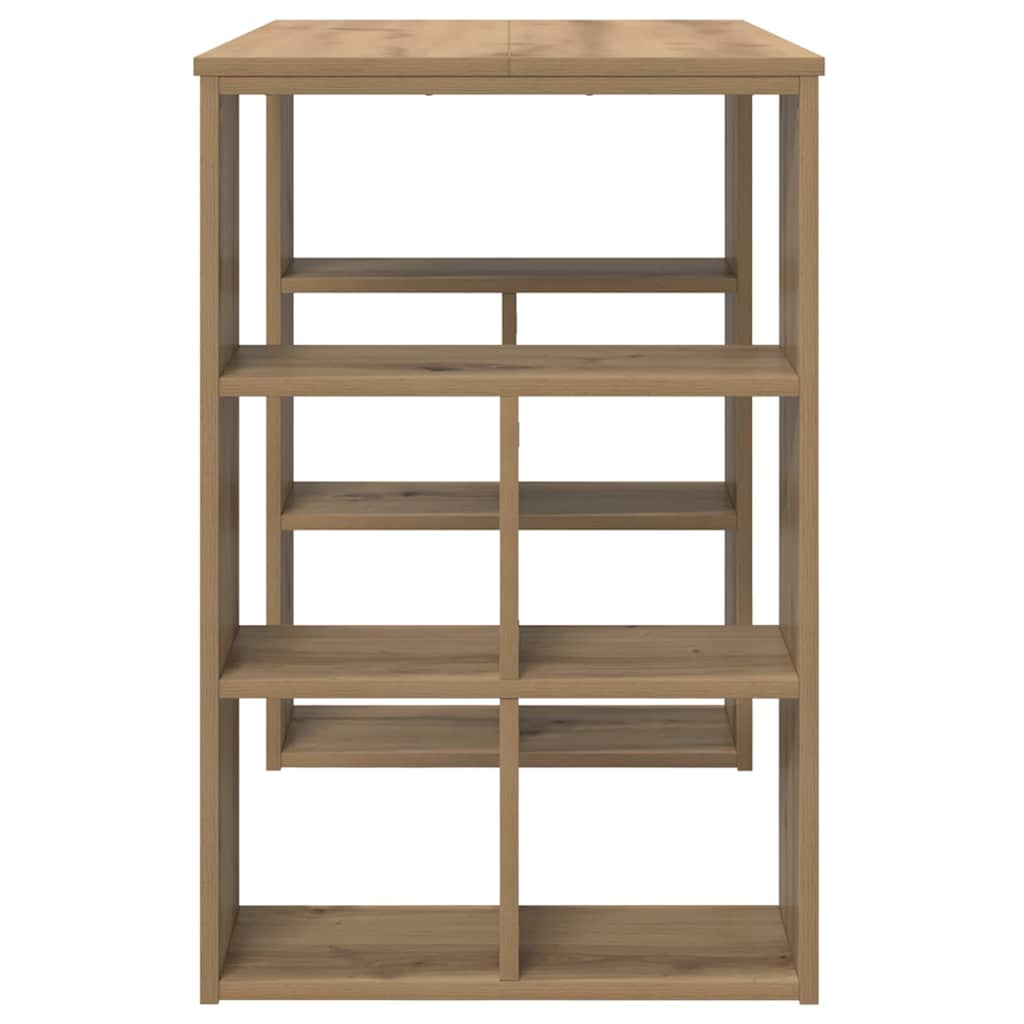 vidaXL Desk Artisan Oak Engineered Wood 90 x 50 x 75 cm 6