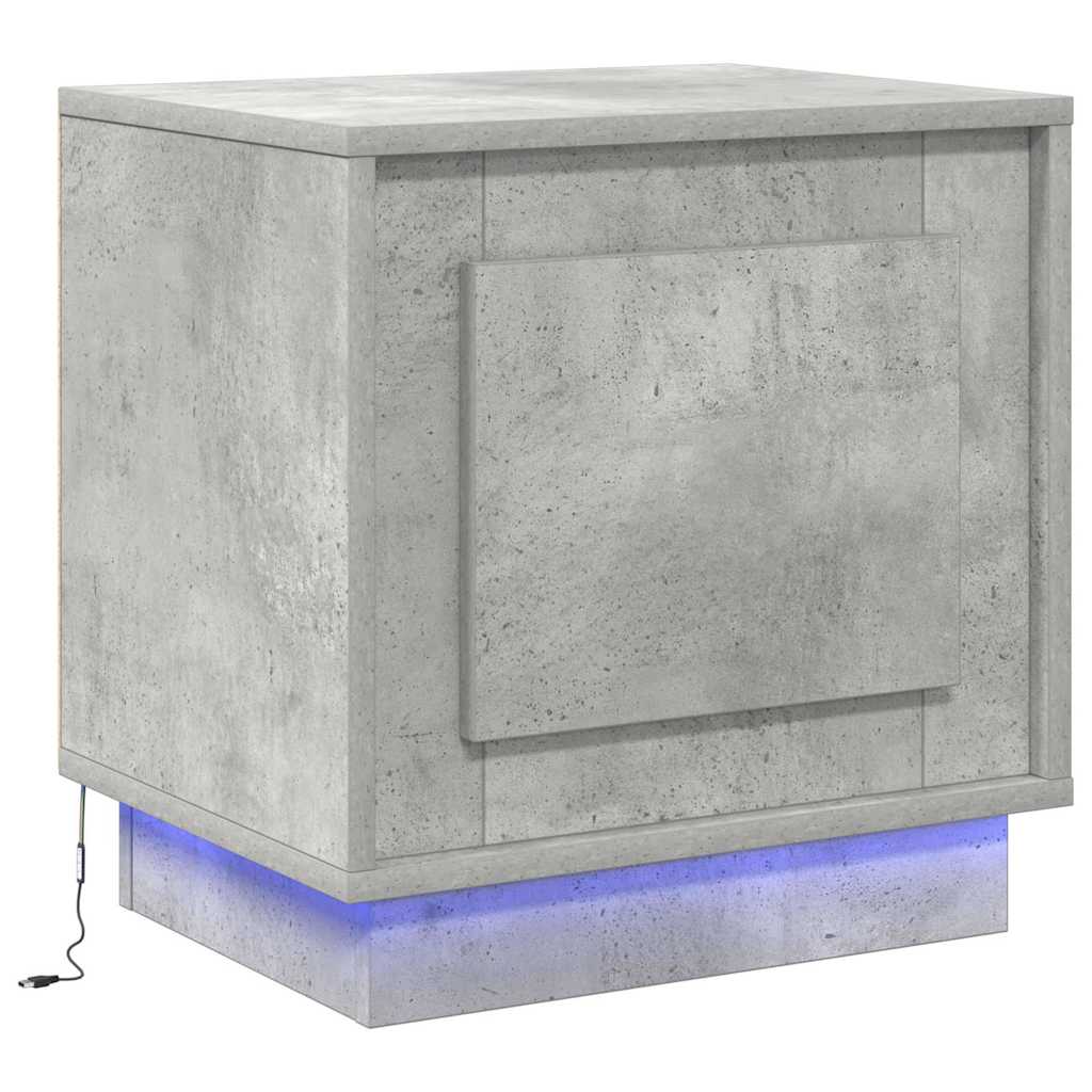 vidaXL Bedside Cabinet 2 pcs Concrete Grey 44 x 34.5 x 45 cm 6