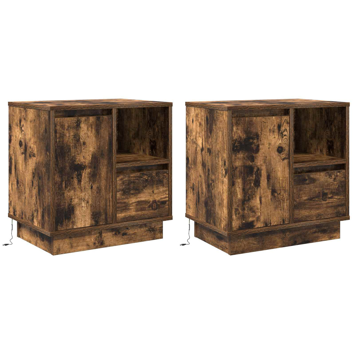 vidaXL Bedside Cabinet 50 x 34.5 x 50 cm Engineered wood
