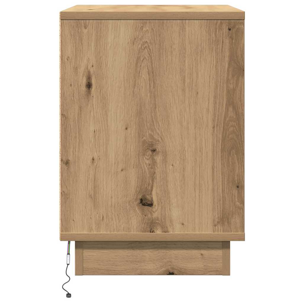 vidaXL Bedside Cabinet 2 pcs Artisan Oak 50 x 34.5 x 50 cm 6