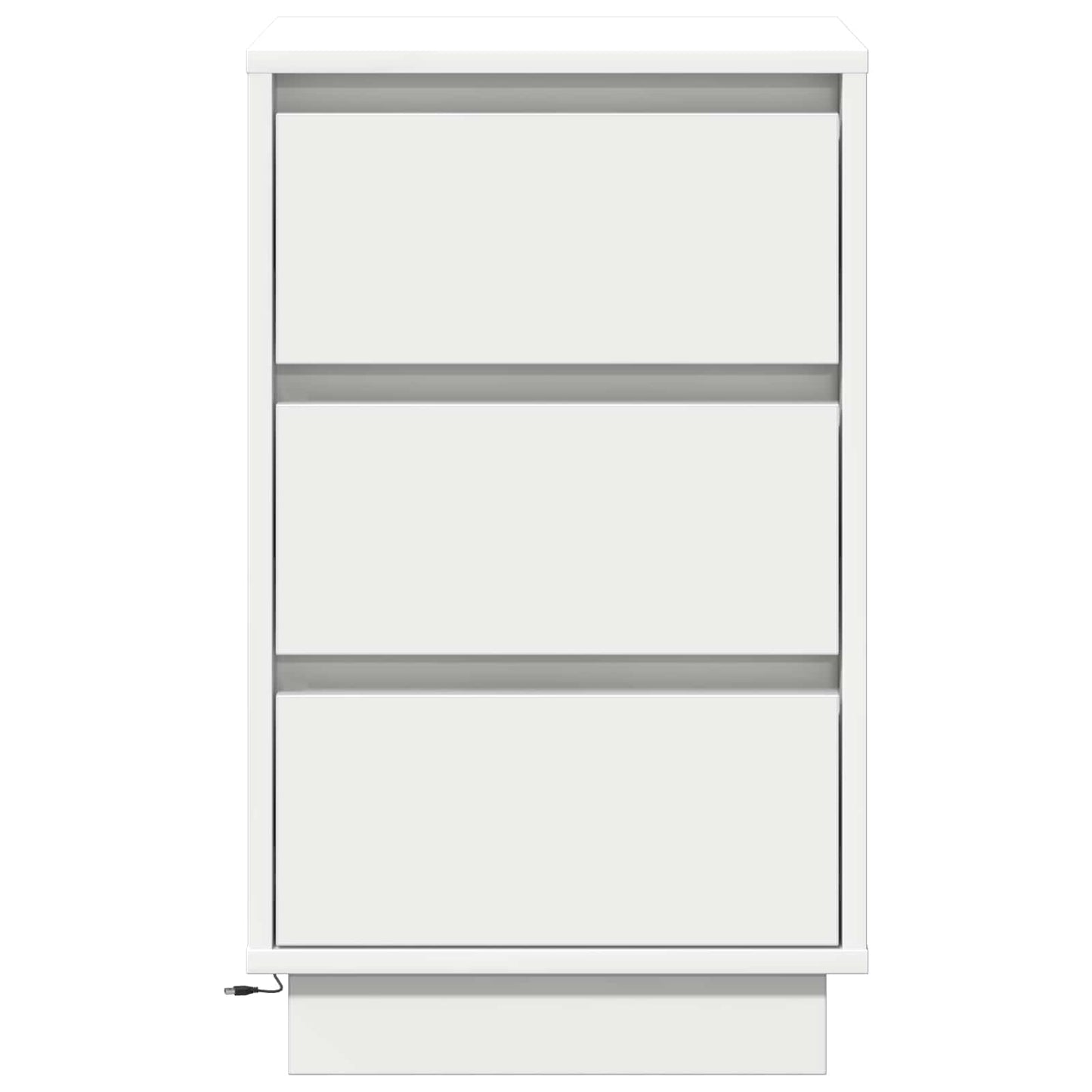 vidaXL Bedside Cabinet White 39 x 34.5 x 65 cm Engineered wood 6
