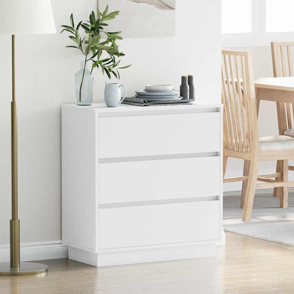 vidaXL Bedside Cabinet 71 x 34.5 x 75 cm Engineered wood