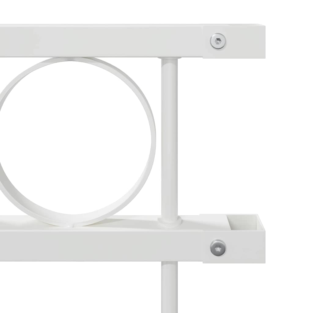 vidaXL Fence Element ASSEN 170 x 150 cm Steel White 6