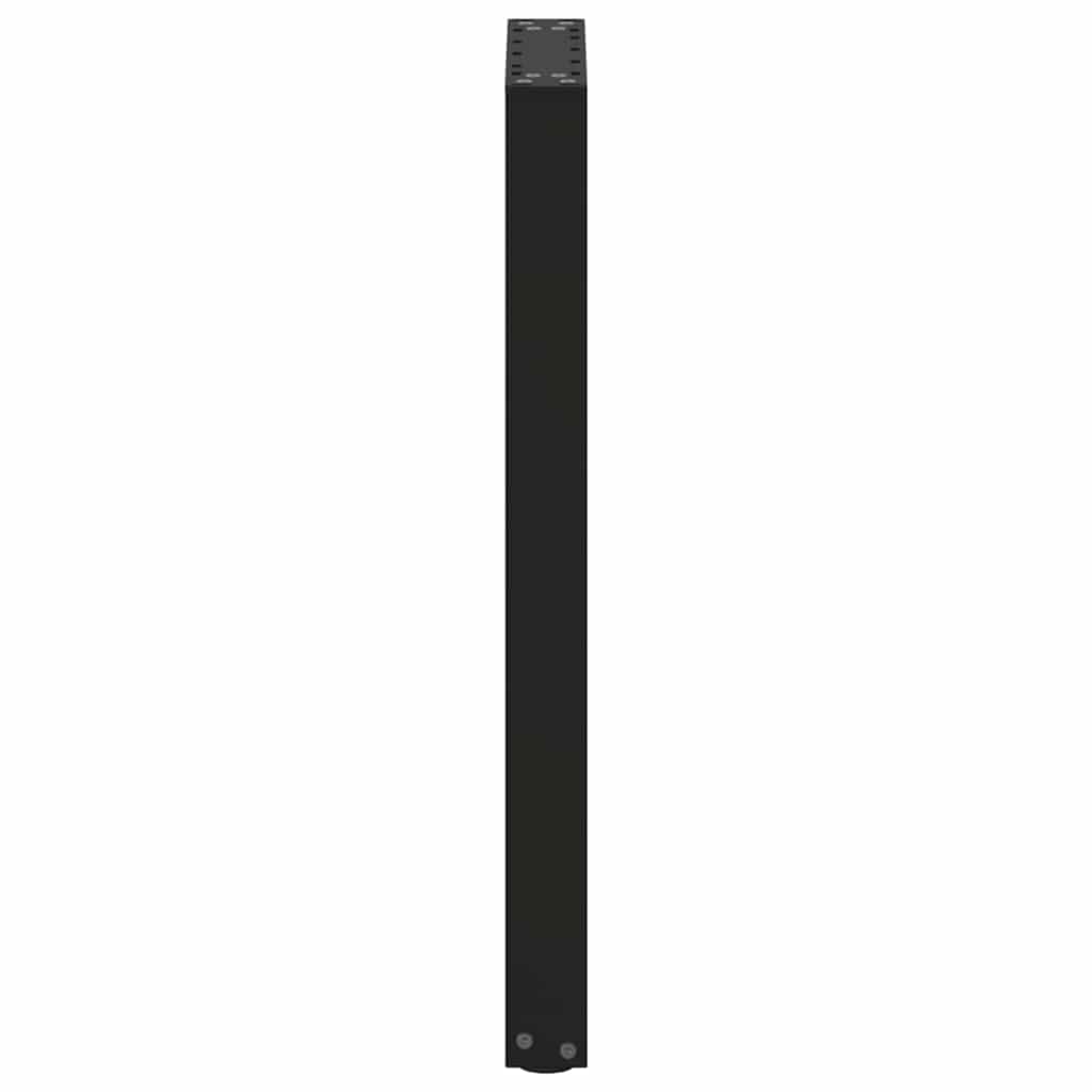 vidaXL Console Table Legs U-Shaped 2 pcs Black 38x(72-73) cm Steel 6