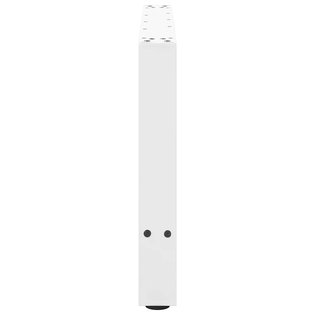vidaXL Coffee Table Legs White 2 pcs 70x(42-43) cm Steel 6