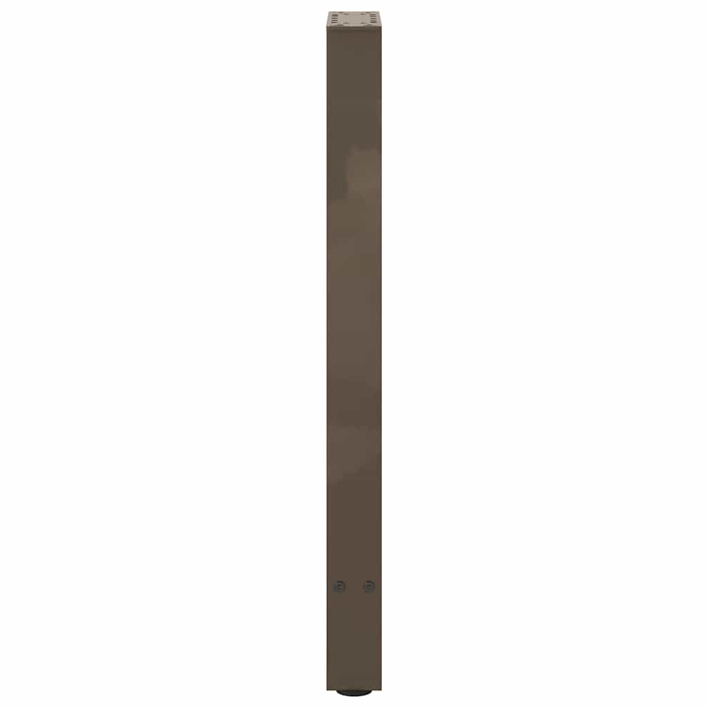 vidaXL Console Table Legs Natural Steel 2 pcs 38x(72-73) cm Steel 6