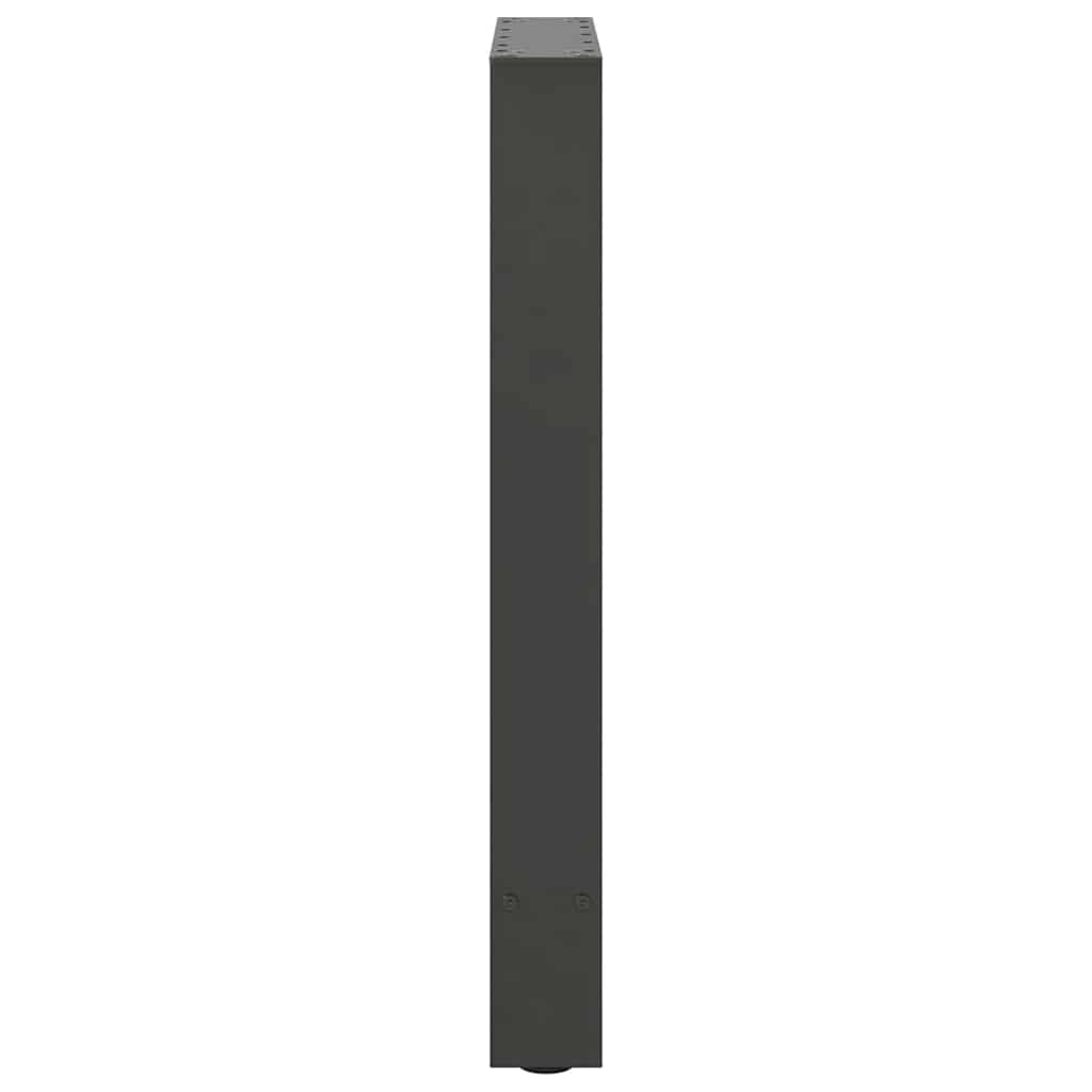vidaXL Dining Table Legs Anthracite 2 pcs 60x(72-73) cm Steel 6