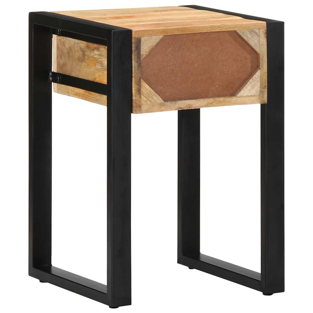 vidaXL Side Table 35x35x50 cm Solid Rough Wood Mango 6