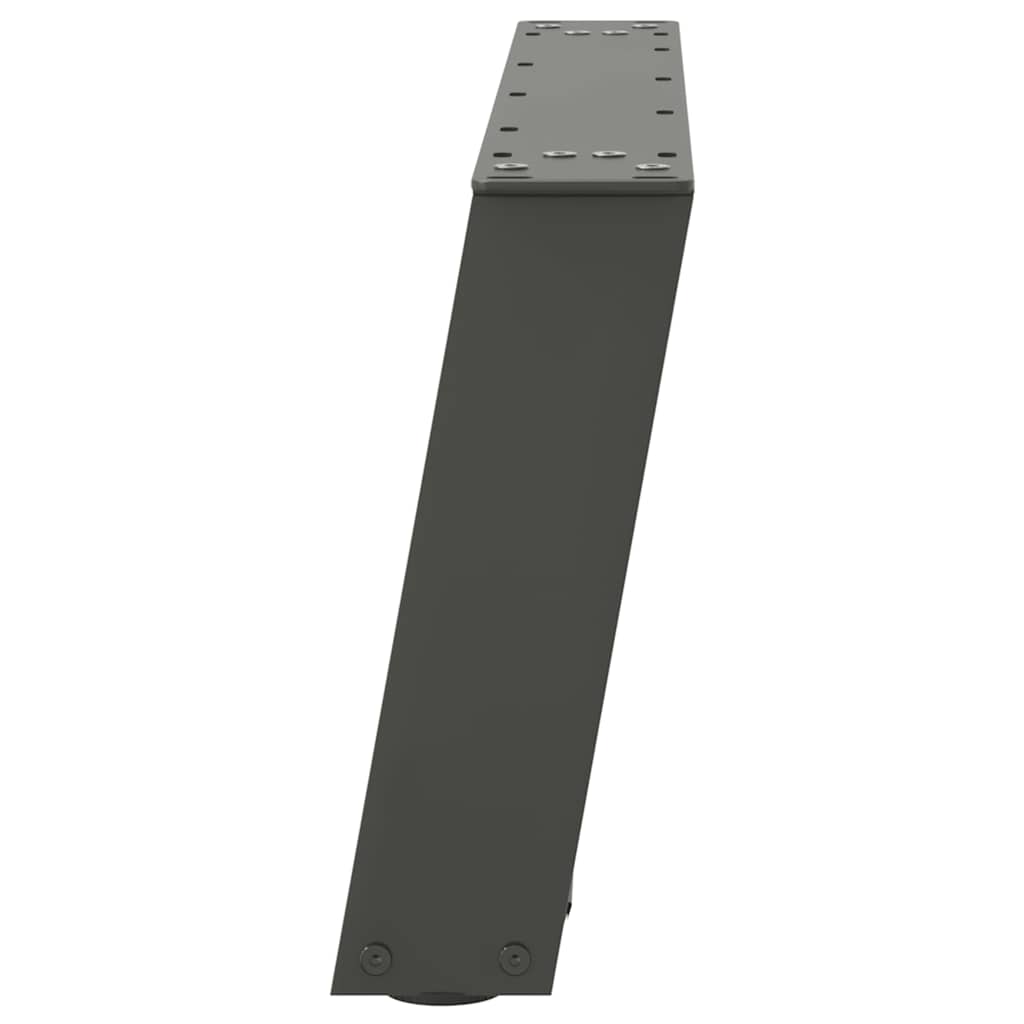 vidaXL Coffee Table Legs U-Shaped 2 pcs Anthracite 60x(30-31) cm Steel 6