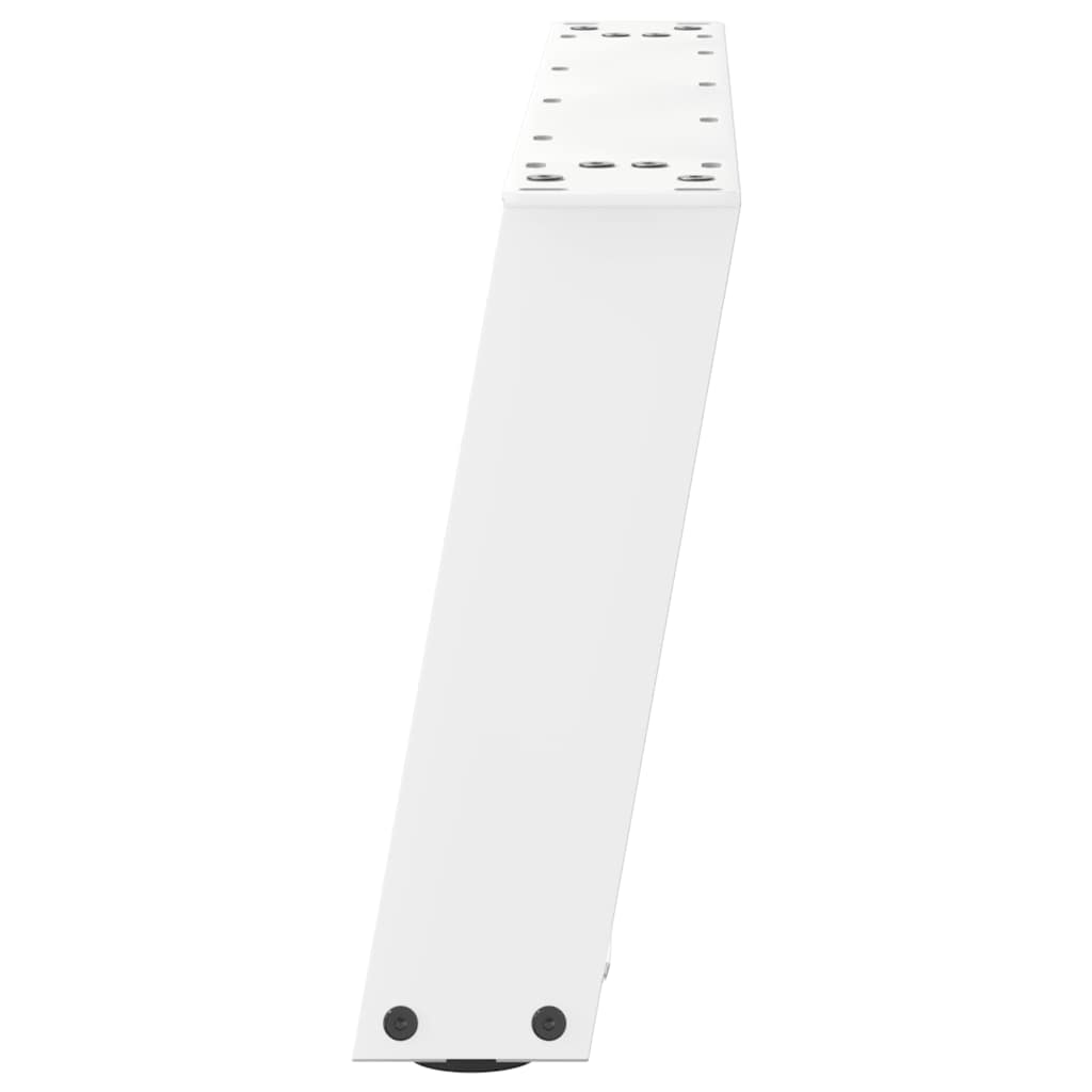 vidaXL Coffee Table Legs U-Shaped 2 pcs White 70x(30-31) cm Steel 6