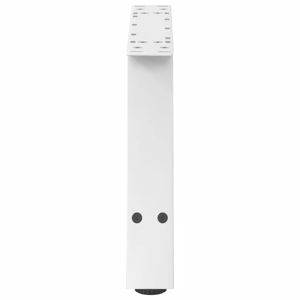 vidaXL Coffee Table Legs A-Shaped 2 pcs White 70x(30-31) cm Steel 6