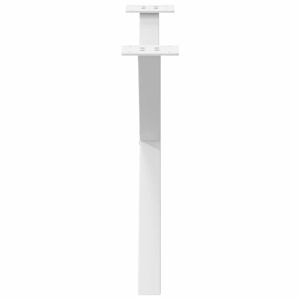 vidaXL Coffee Table Legs X-Shaped 2 pcs White 70x(42-43) cm Steel 6