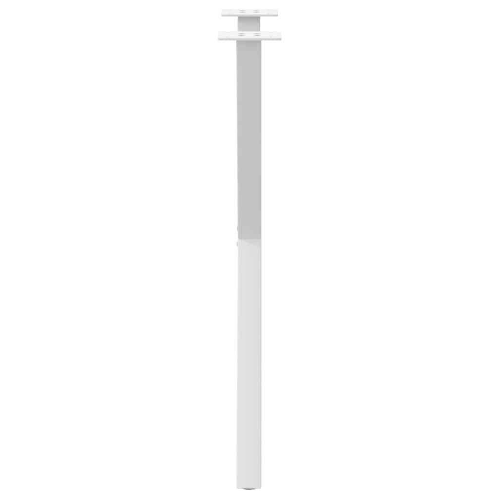 vidaXL Dining Table Legs X-Shaped 2 pcs White 50x(72-73) cm Steel 6
