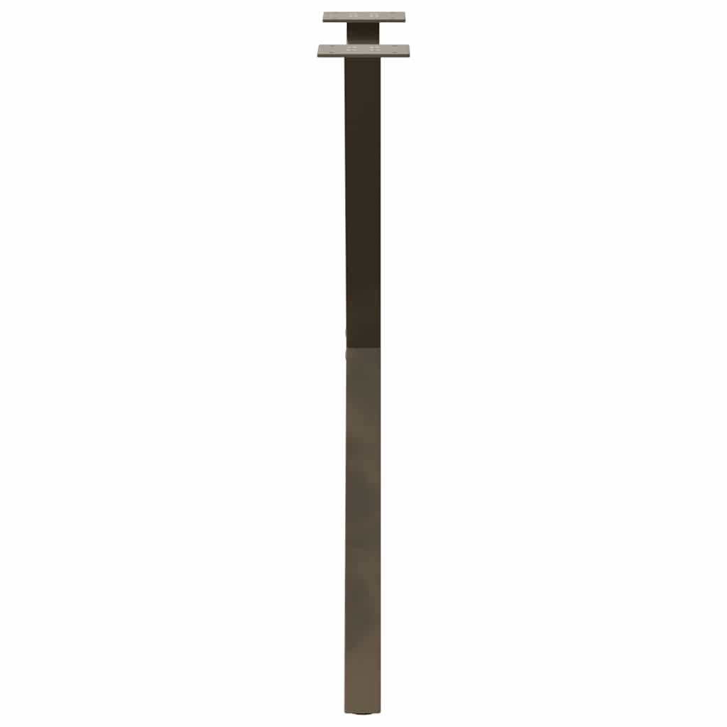 vidaXL Dining Table Legs X-Shaped 2 pcs Natural Steel 50x(72-73) cm Steel 6