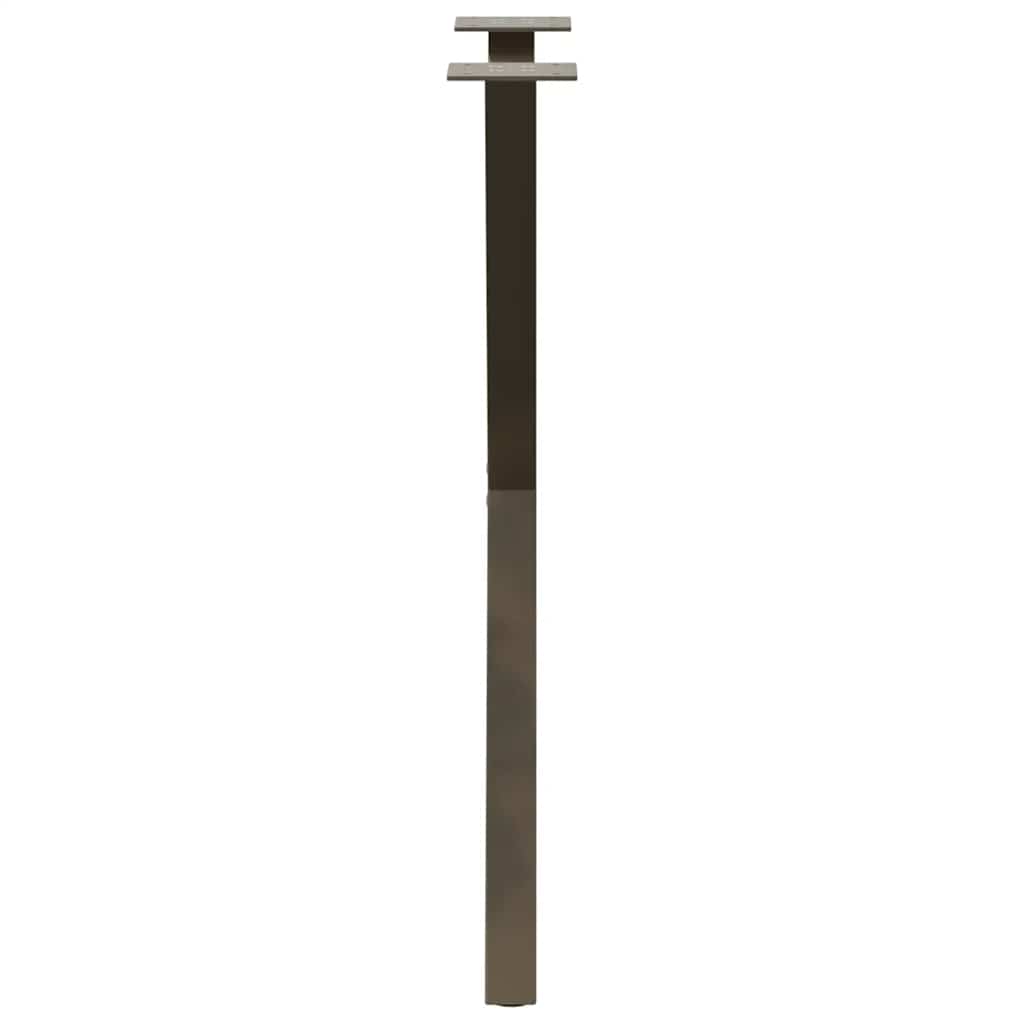 vidaXL Dining Table Legs X-Shaped 2 pcs Natural Steel 57x(72-73) cm Steel 6