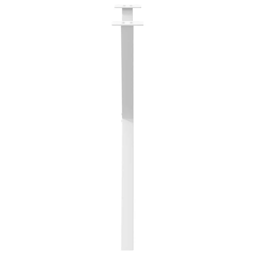 vidaXL Dining Table Legs X-Shaped 2 pcs White 70x(72-73) cm Steel 6