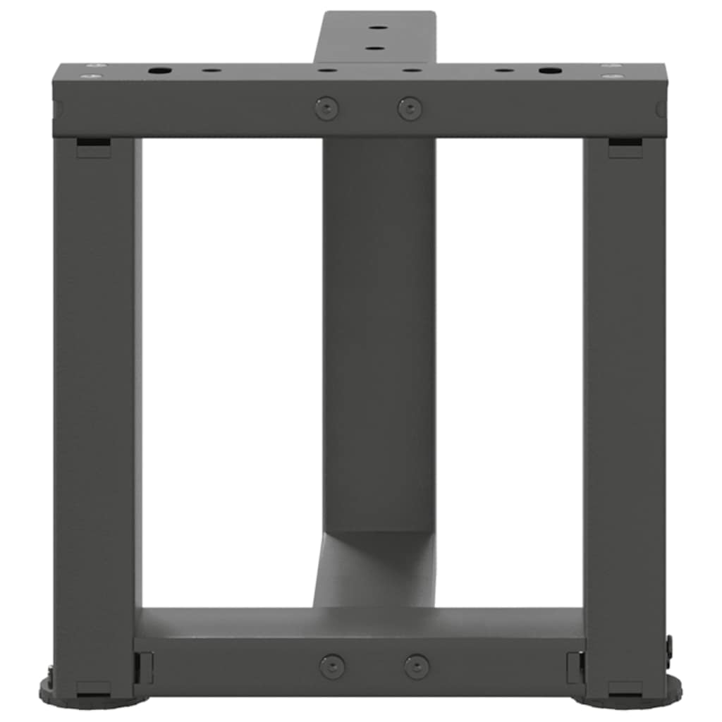 vidaXL Coffee Table Legs T-Shaped 2 pcs Anthracite 30x25x(30-31) cm Steel 6