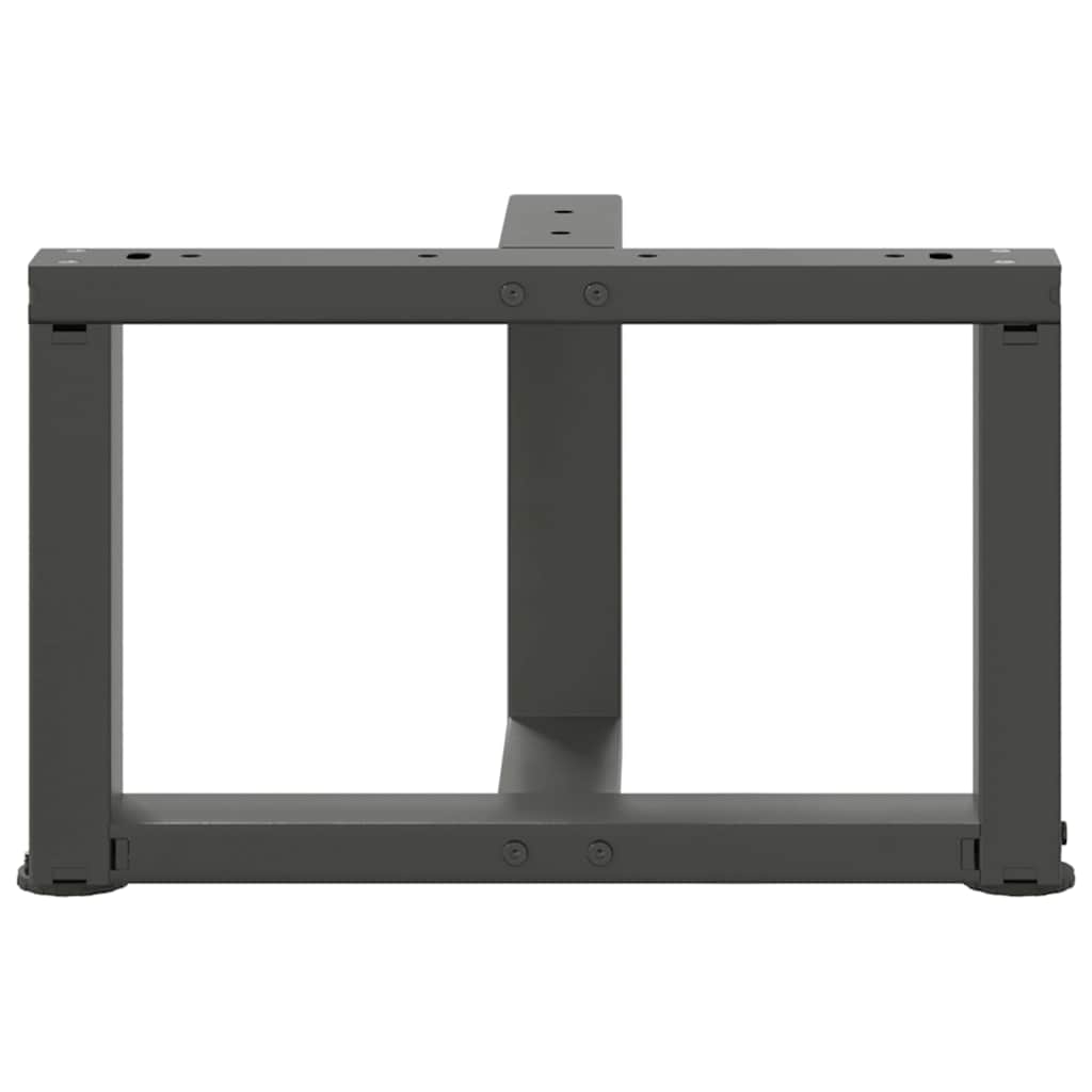 vidaXL Coffee Table Legs T-Shaped 2 pcs Anthracite 50x25x(30-31) cm Steel 6