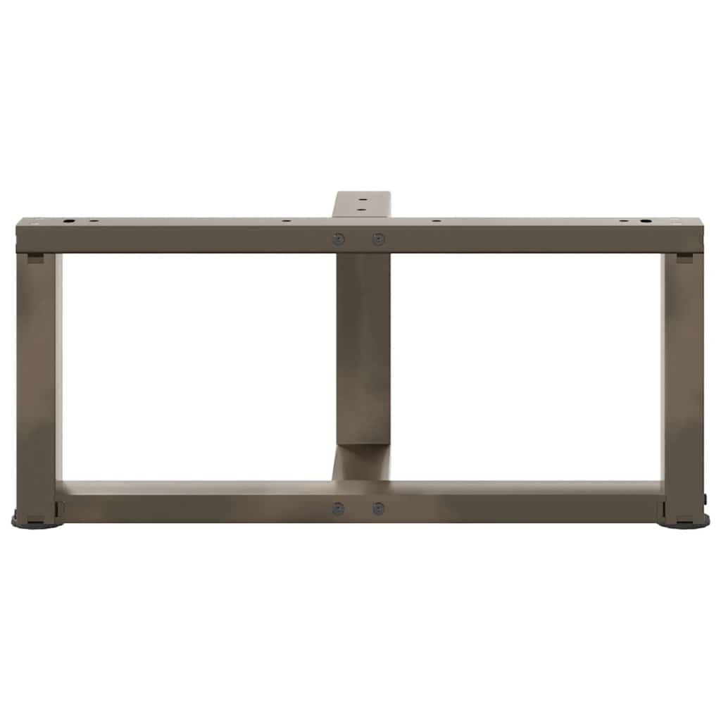 vidaXL Coffee Table Legs T-Shaped 2 pcs Black 60x25x(30-31) cm Steel 6