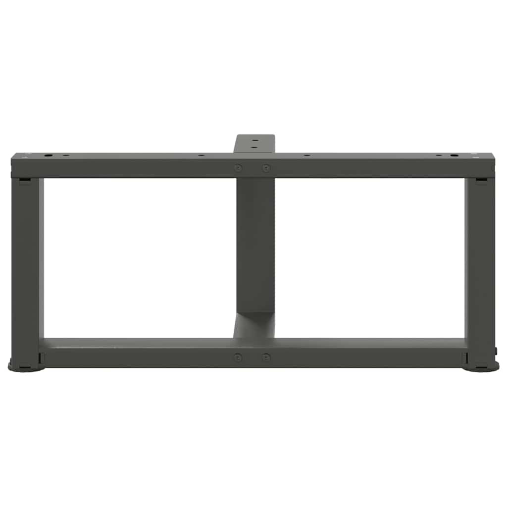 vidaXL Coffee Table Legs T-Shaped 2 pcs Anthracite 70x25x(30-31) cm Steel 6