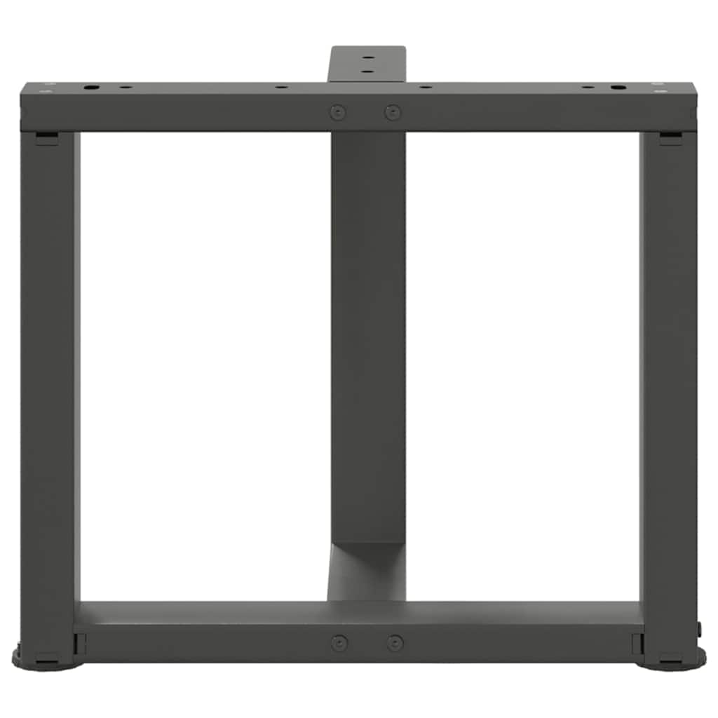 vidaXL Coffee Table Legs T-Shaped 2 pcs Anthracite 50x25x(42-43) cm Steel 6