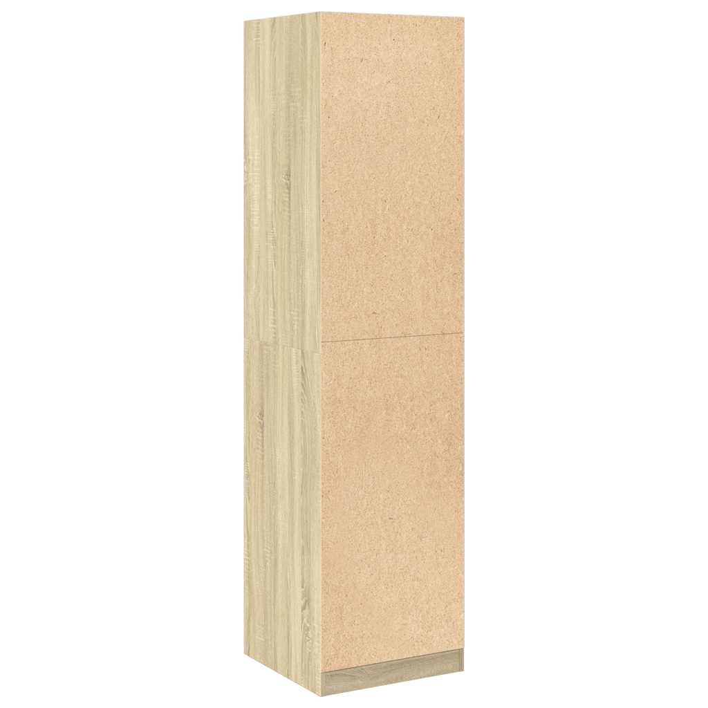 vidaXL Wardrobe Sonoma Oak 50x50x200 cm Engineered Wood 6