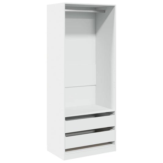 vidaXL Wardrobe White 80x50x200 cm Engineered Wood 2