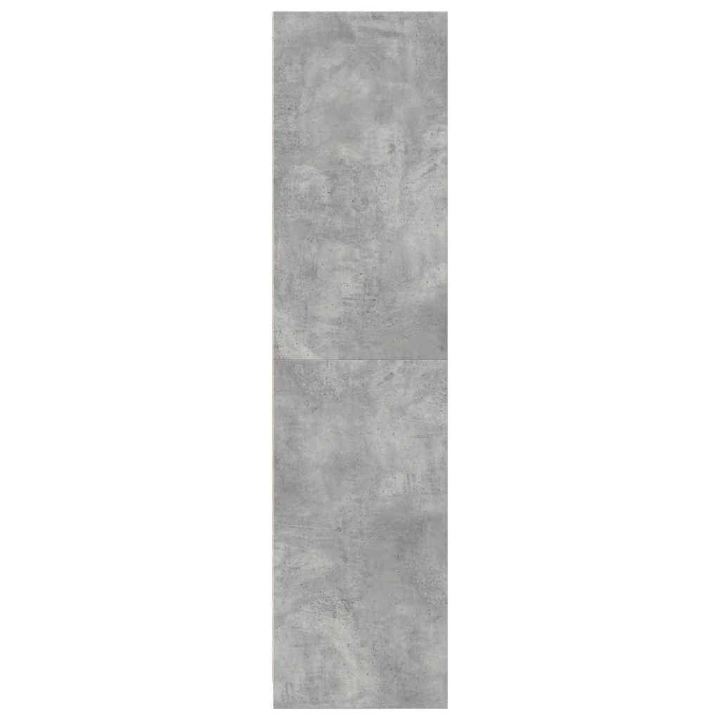 vidaXL Wardrobe Concrete Grey 80x50x200 cm Engineered Wood 6