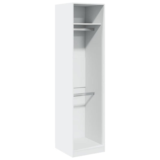 vidaXL Wardrobe White 50x50x200 cm Engineered Wood 2