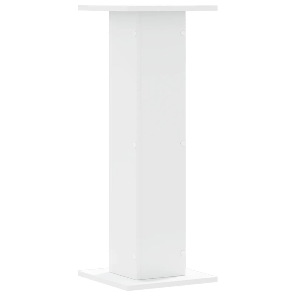 vidaXL Plant Stands 2 pcs White 30x30x80 cm Engineered Wood 6