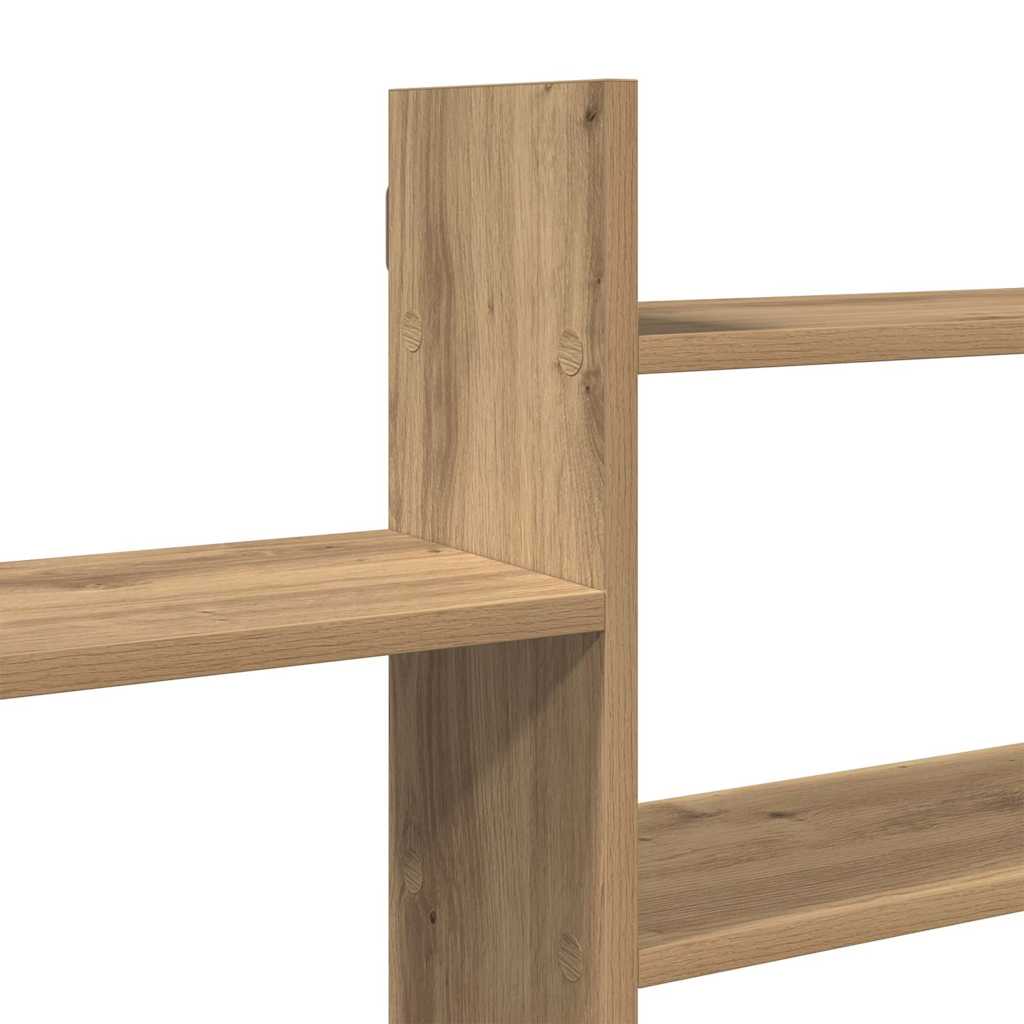 vidaXL Wall Shelf Artisian Oak 167,5x18x68 cm Engineered Wood 6