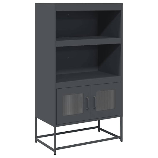 vidaXL Highboard Anthracite 68x39x123 cm Steel 2